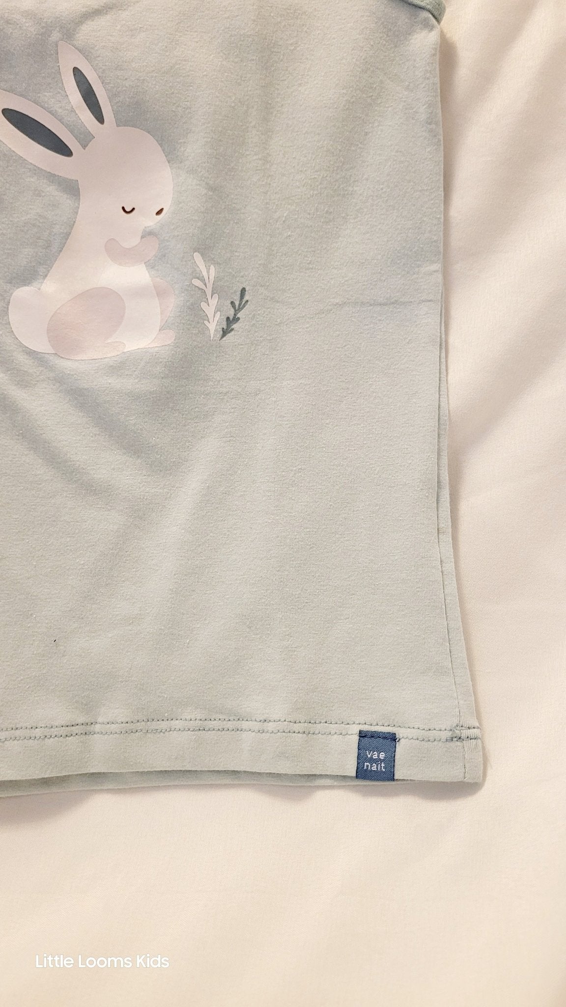 Girls' Bunny Graphic Cotton Tank Top | Blue Cami (Size 4T/5T) - Little Looms