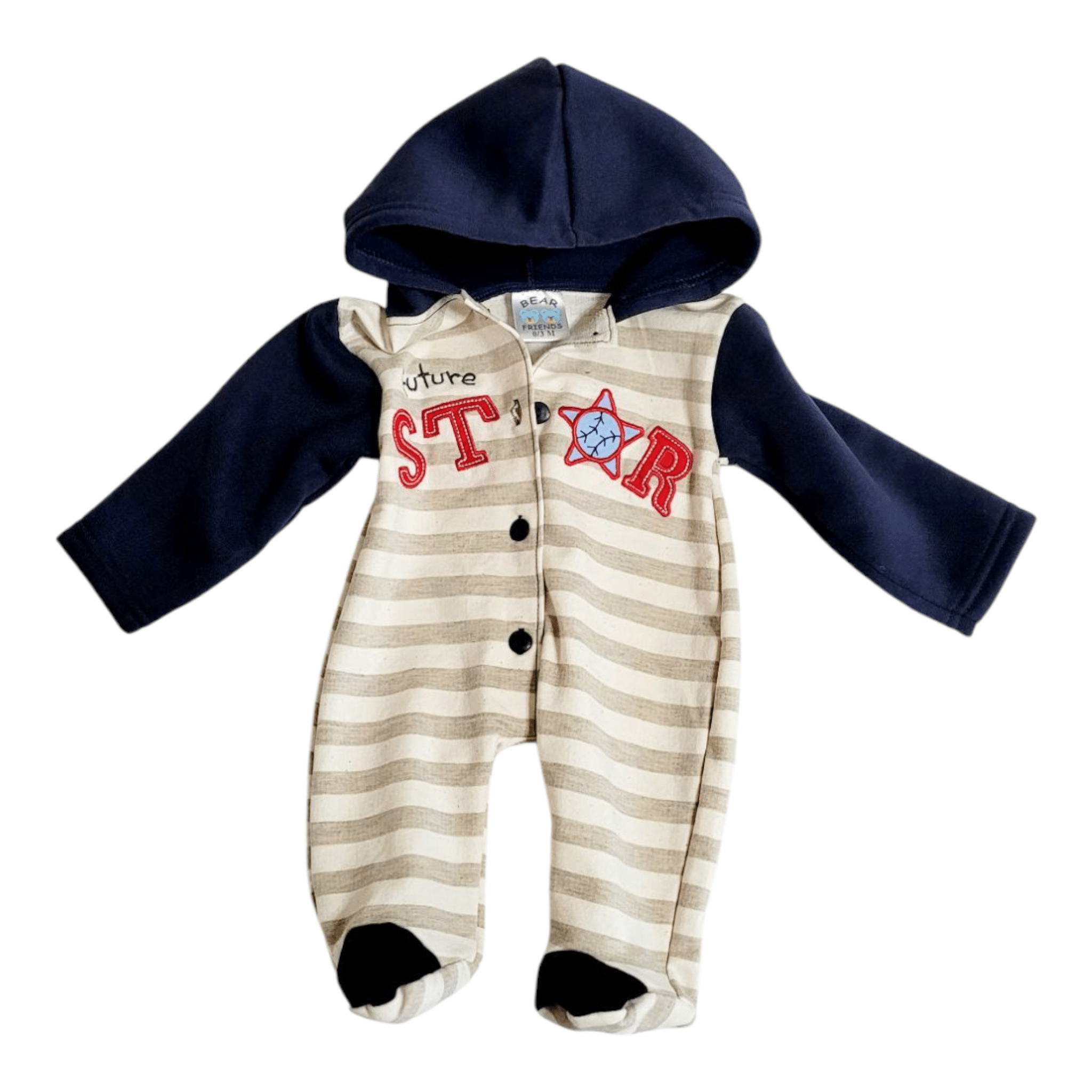 Baby "Future Star" Hooded Romper - Little Looms