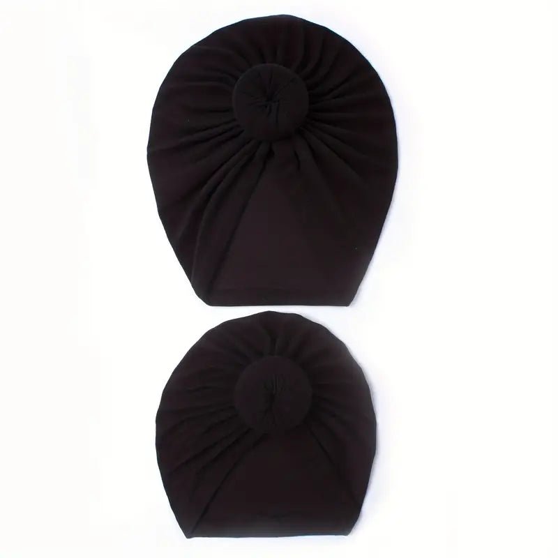 2 - Pack Knotted Head Wrap Set - Adult and Child - Little Looms