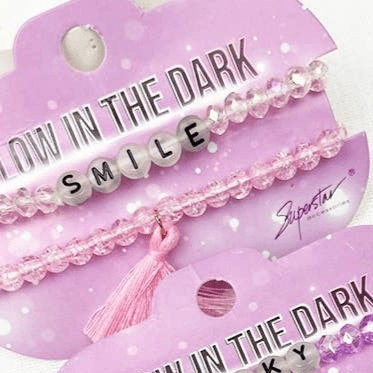 Glow - in - the - Dark Layered Bead Bracelet Set - Little Looms