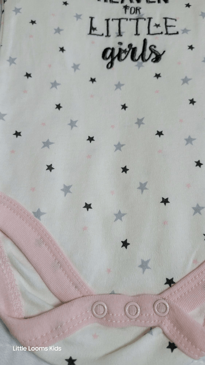 Soft Touch Baby Girls' 3 - Pack Bodysuit Set – "Thank Heaven for Little Girls" - Little Looms