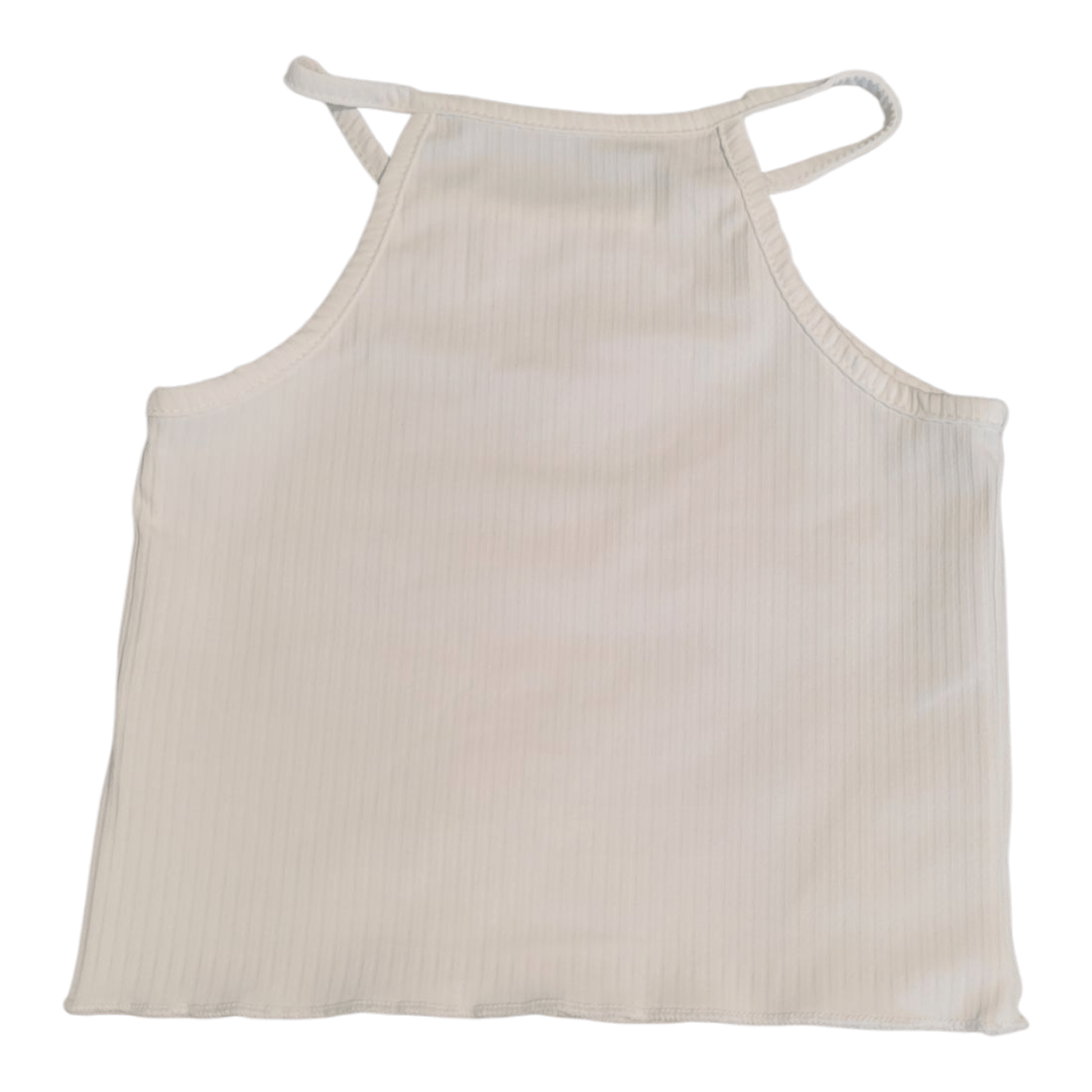Girls Ribbed Lettuce Trim Tank Tops - Little Looms