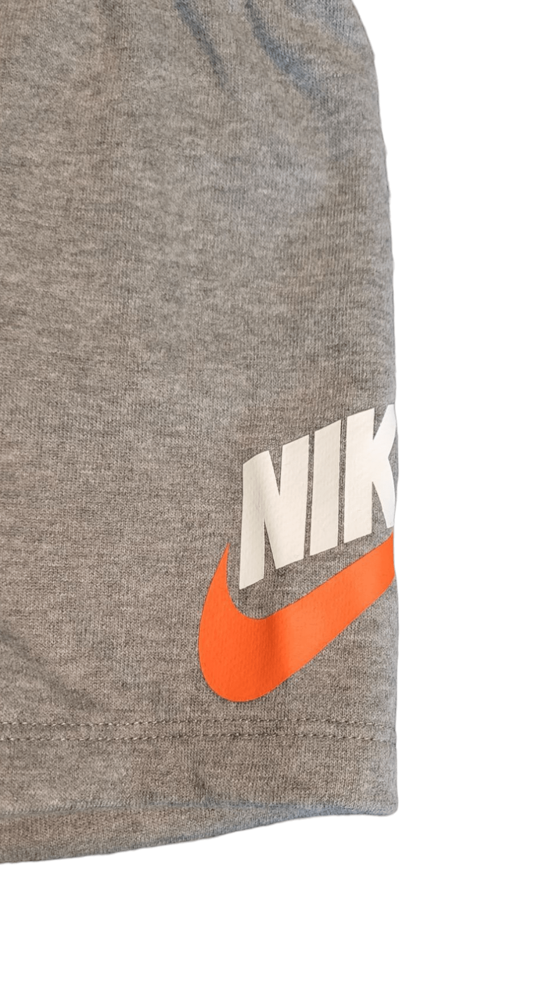 Nike Boys Lime Green Allover Logo Tee & Gray Shorts Set - Little Looms