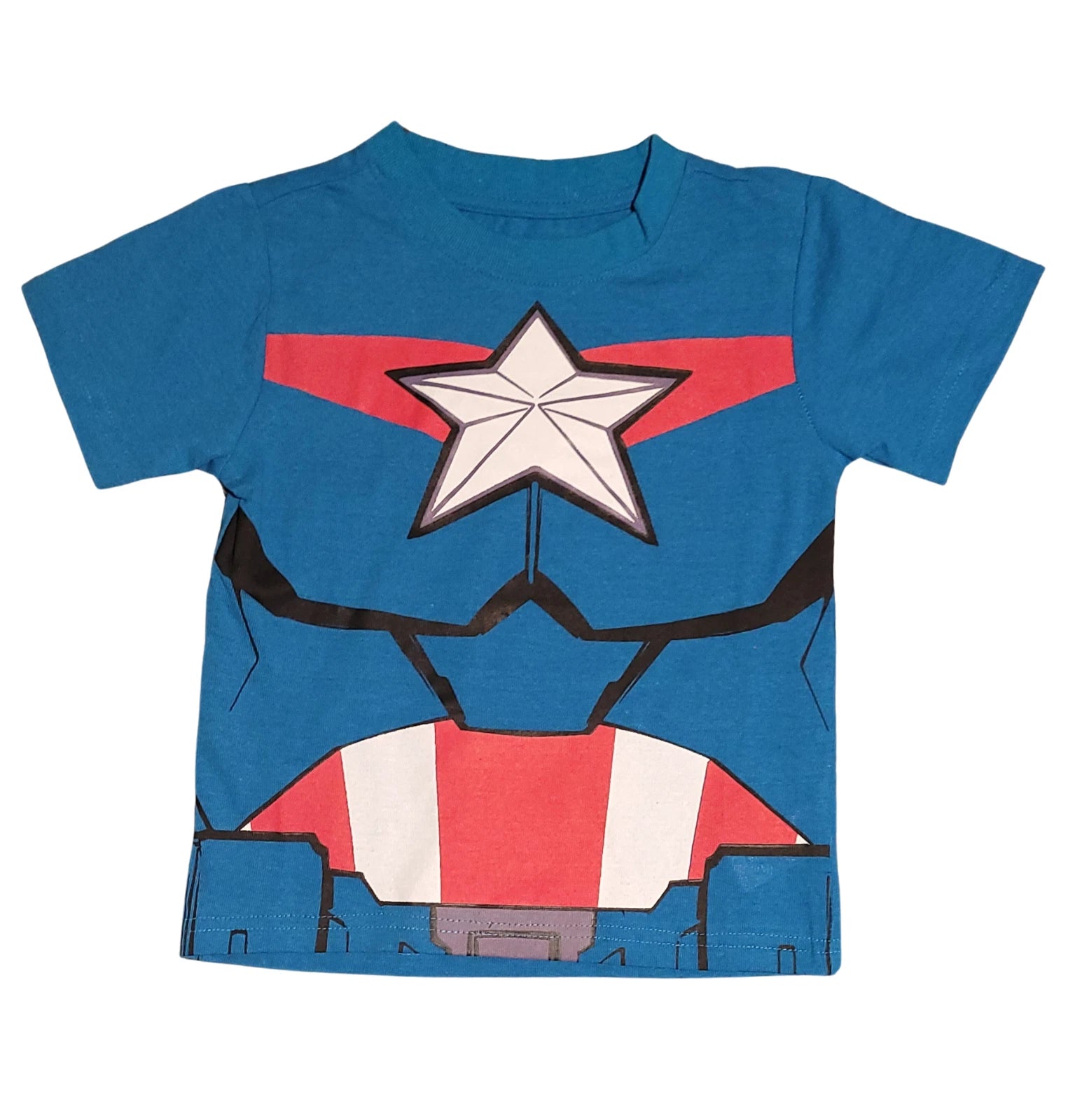 Marvel Avengers Captain America Uniform T-Shirt - Size 4 - Little Looms