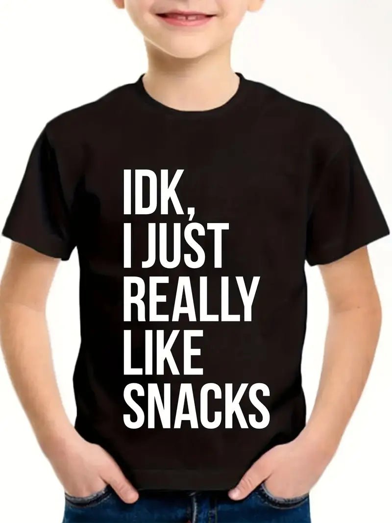 I Just Really Like Snacks Toddler T-Shirt - Little Looms