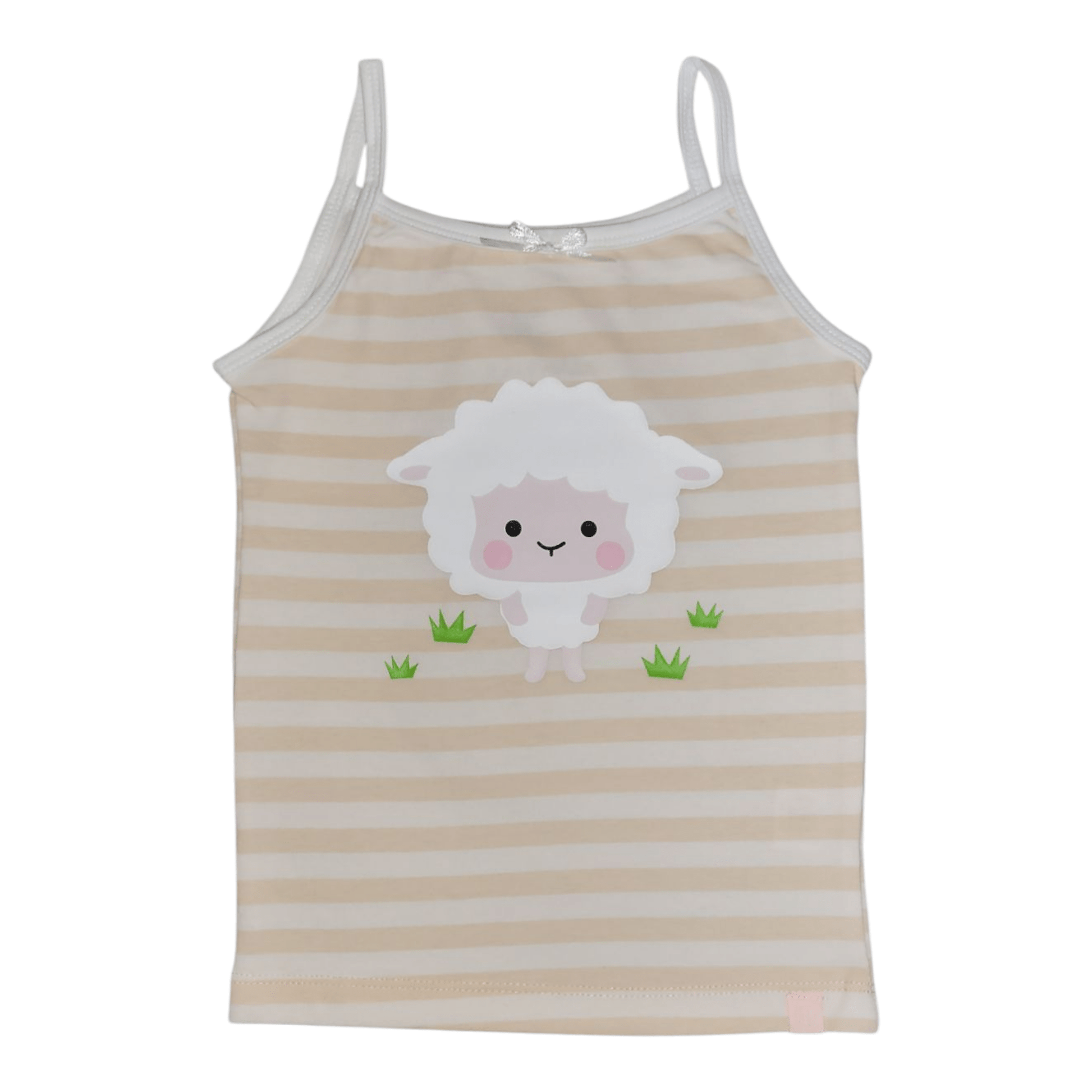 Striped Lamb Love Girls Cami Tank - Little Looms